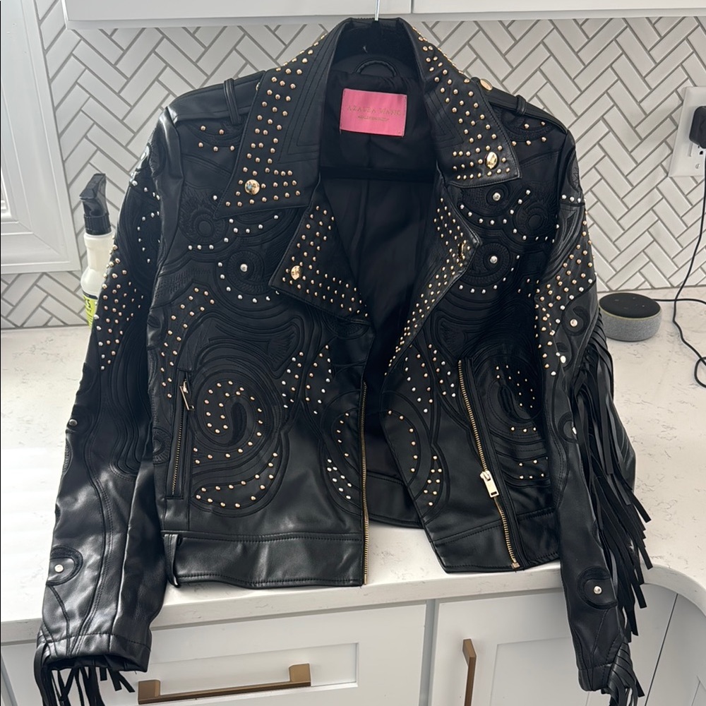 Black Studded Leather Jacket